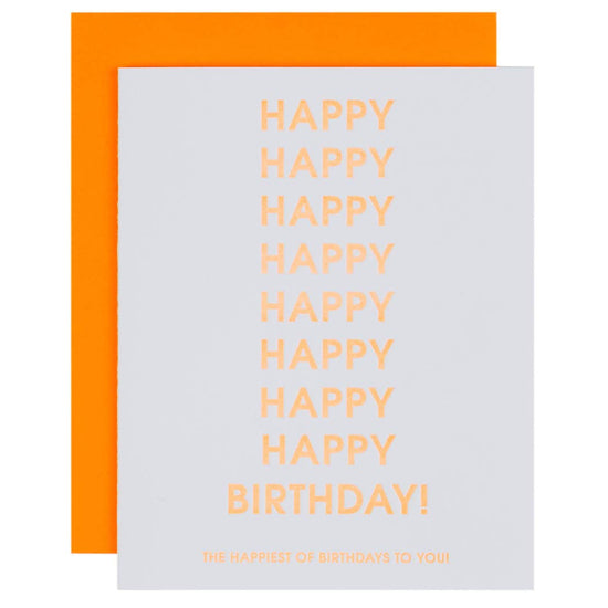 Load image into Gallery viewer, Happiest of Birthdays Letterpress Card

