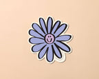 Happy Aster Flower Vinyl Sticker
