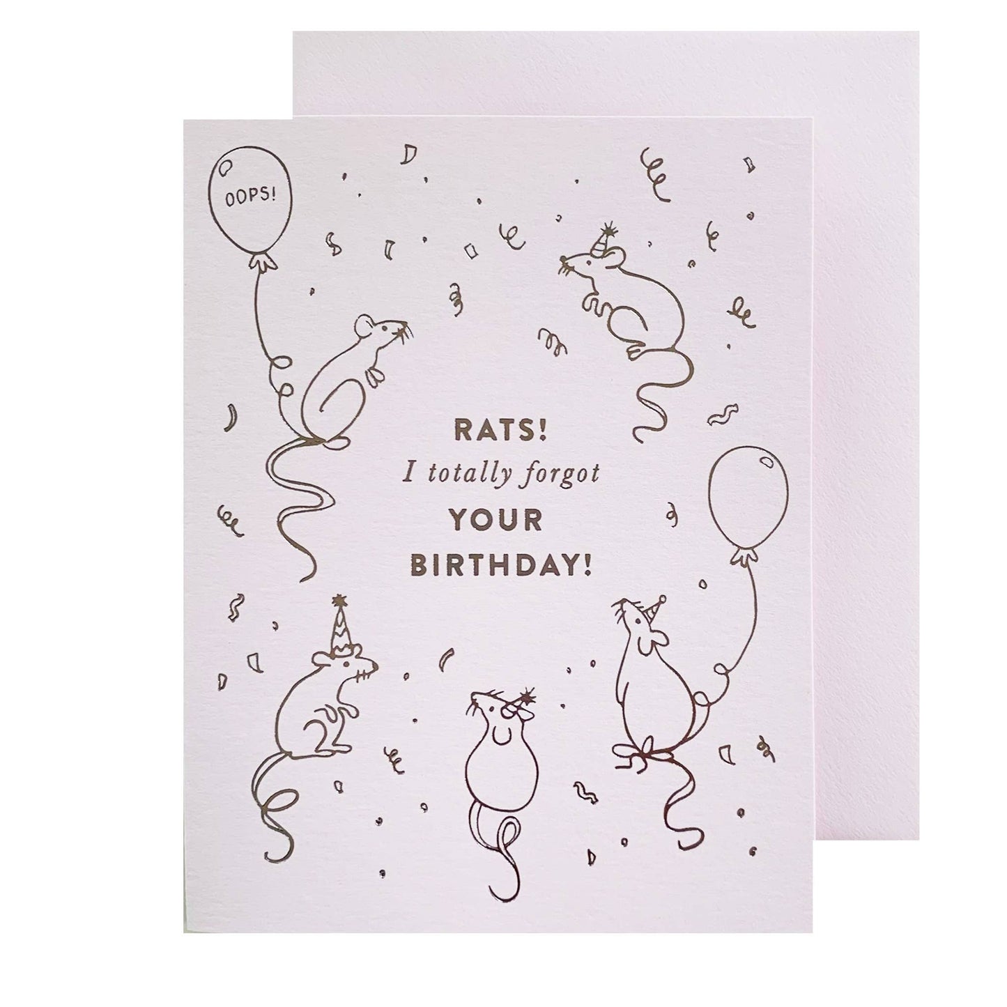 Rats Belated Birthday Card