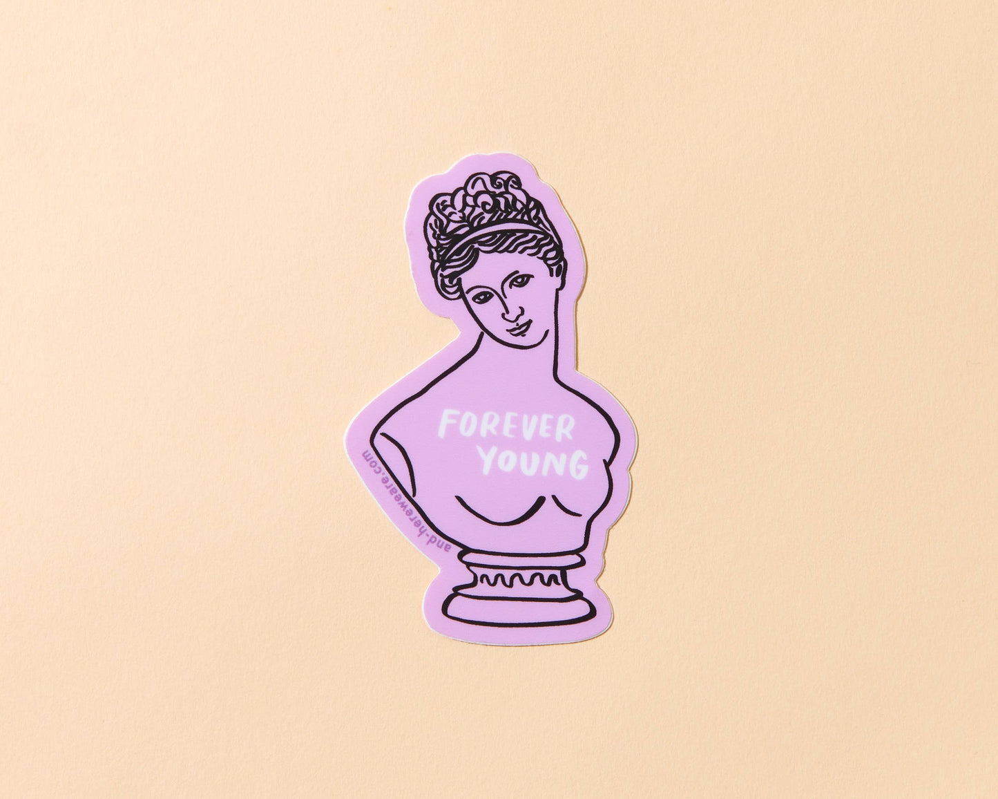 Helena Greek Bust Vinyl Sticker