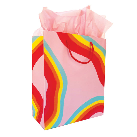 Load image into Gallery viewer, Rainbow Ribbon Gift Bag
