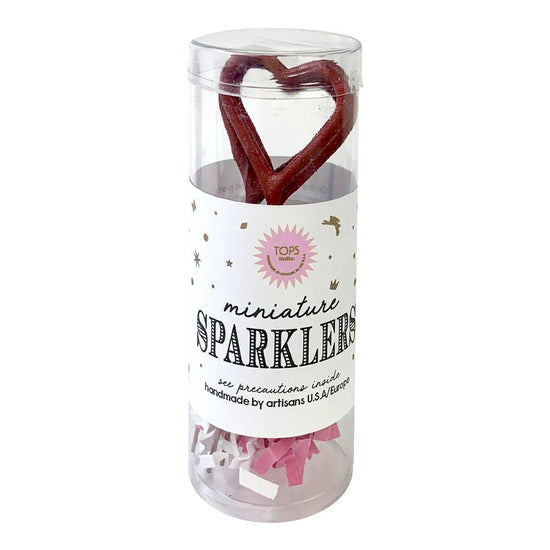 Load image into Gallery viewer, Mini Red Sparklers Heart in Tube
