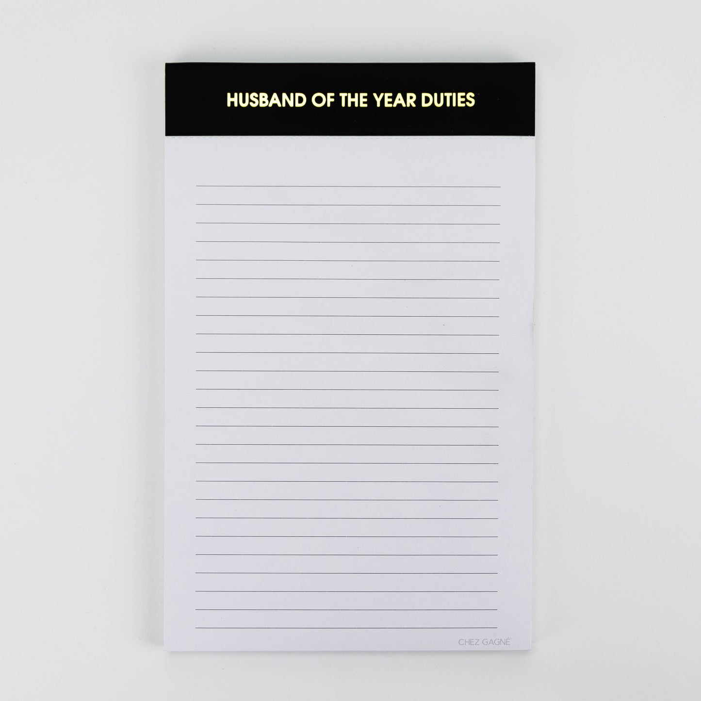 Husband of the Year Duties Notepad