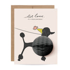 Pop-up Poodle Birthday Card