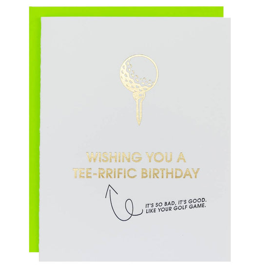Tee-Rrrific Birthday  - Letterpress Card