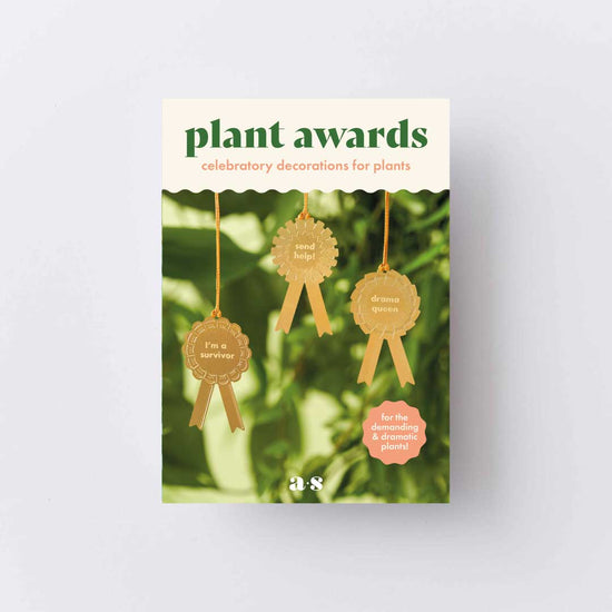 Brass Plant Awards Set - Survivor, Send Help, Drama Queen