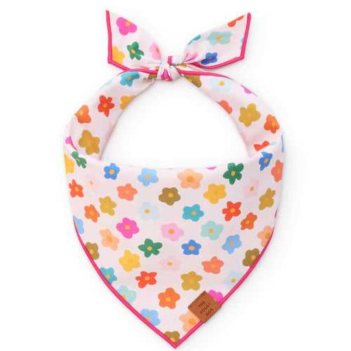 Dog Bandana - Rainbow Flower