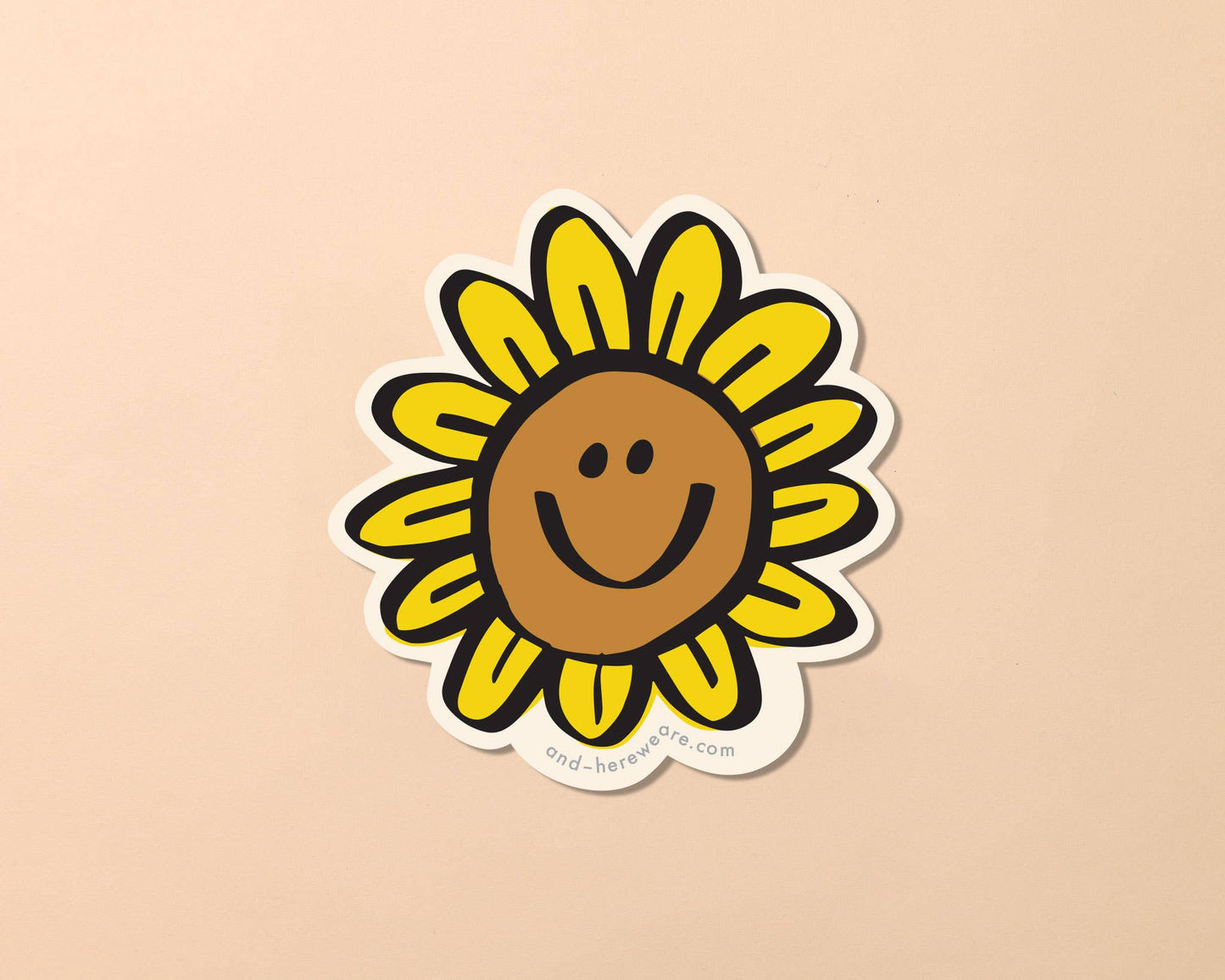 Load image into Gallery viewer, Happy Sunflower Garden Flower Vinyl Sticker
