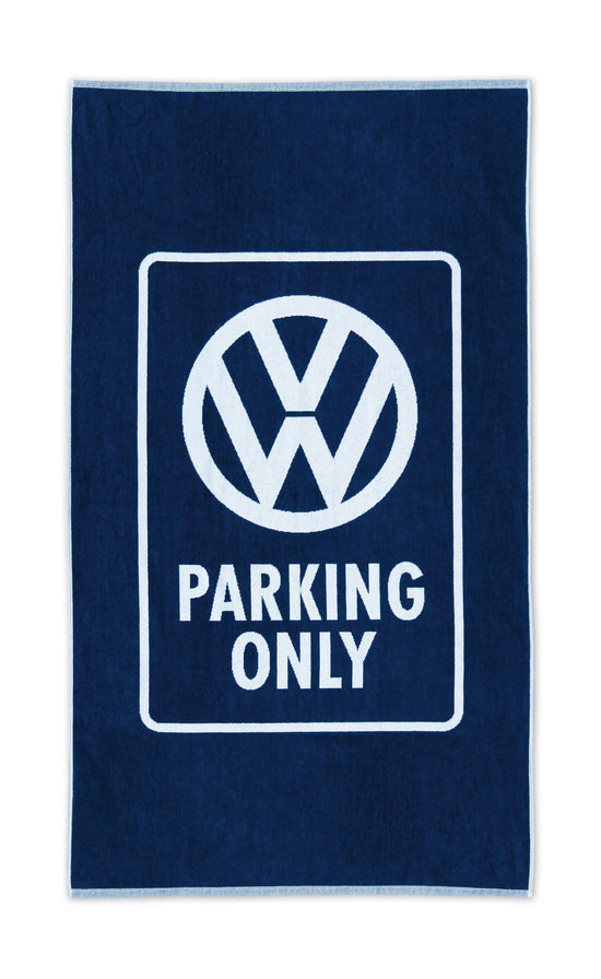 VW Beach Towel - Parking Only/Blue