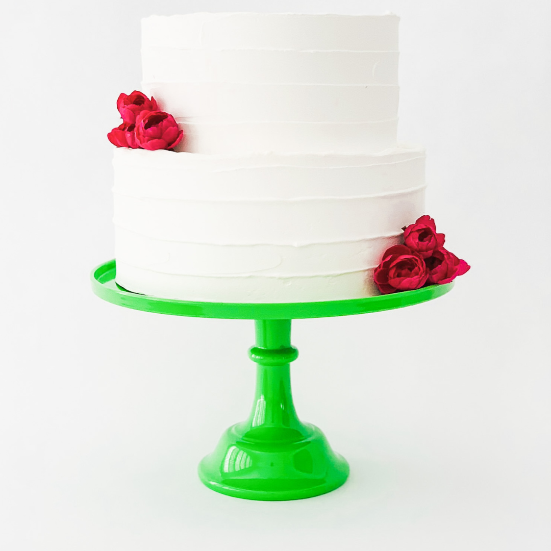 Load image into Gallery viewer, Kelly Green Pedestal Cake Stand
