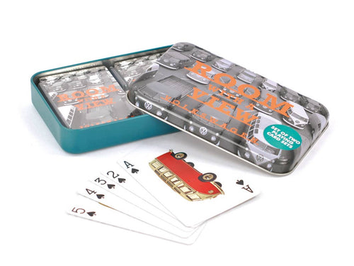 VW Bus Playing Cards In Metal Tin