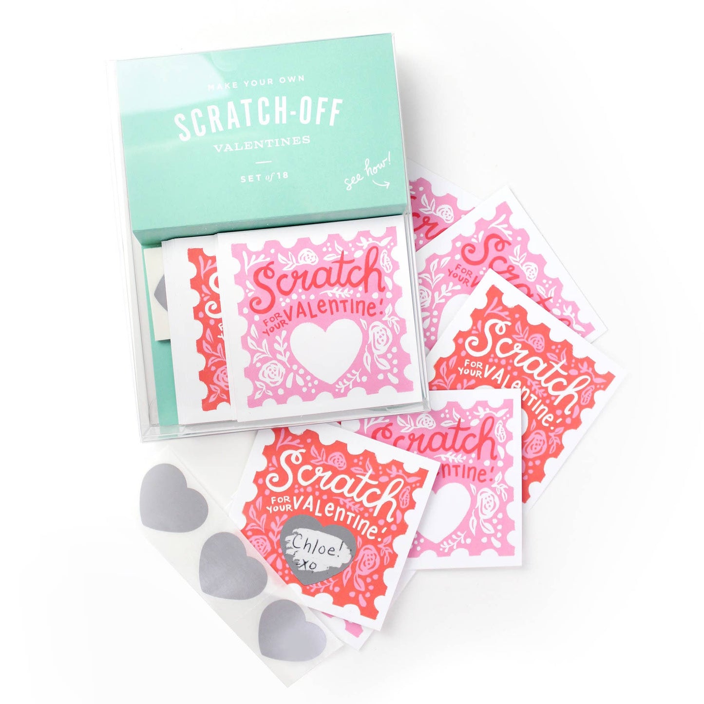 Scratch-off Valentines - Floral