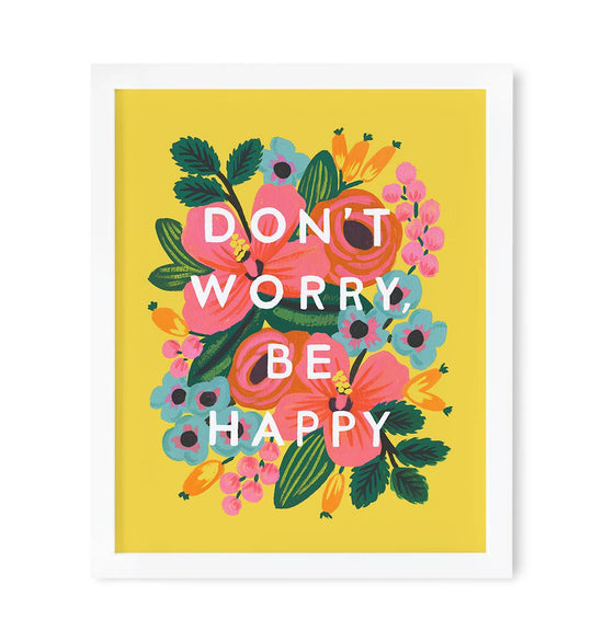 Don't Worry, Be Happy Art Print (8x10)