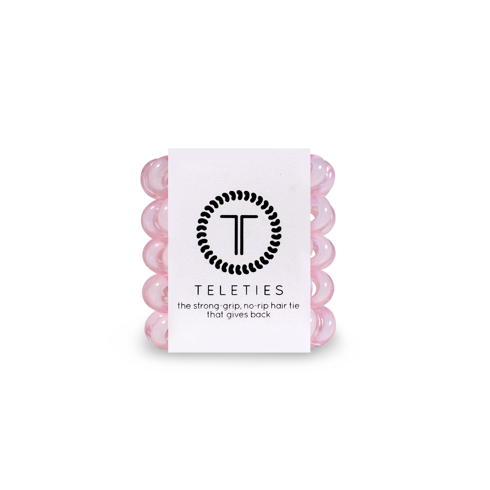 tinyTELE Hair Ties - Rose Water Pink
